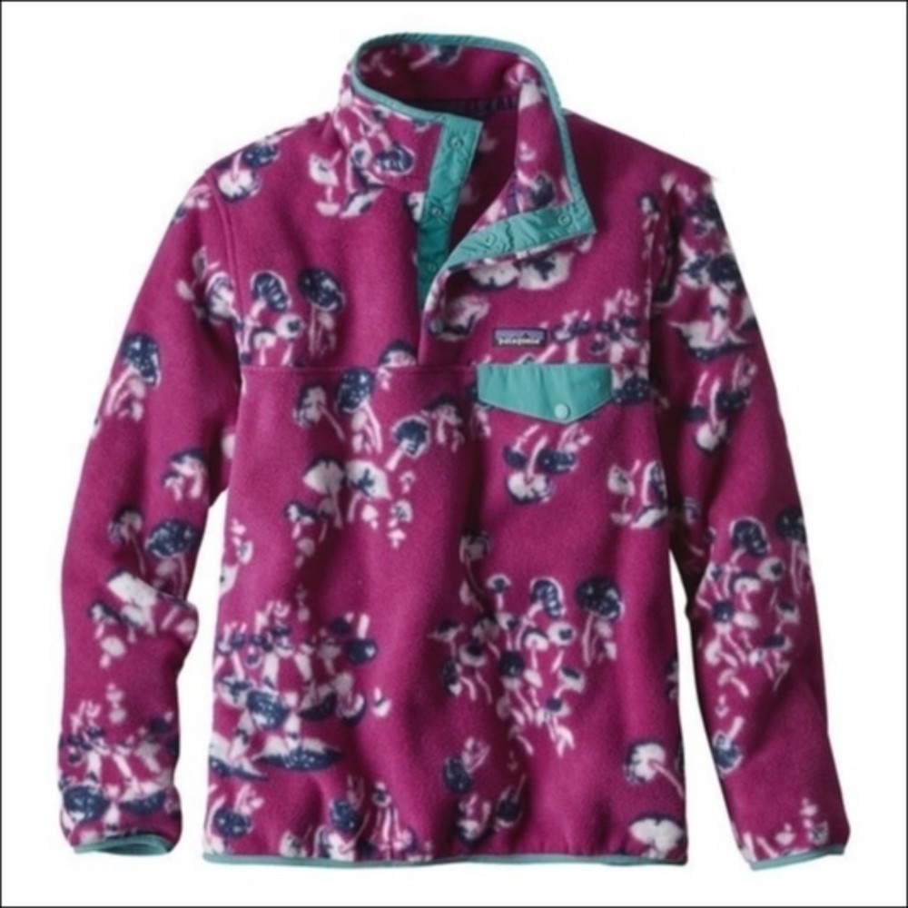 Patagonia Synchilla Snap Fleece Pullover in Mushroom Forest Fall Print - Picture 1 of 8